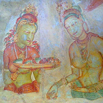 Fresco in Sigiriya Rock